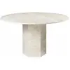 Table à manger ronde en pierre blanche Epic - Gubi