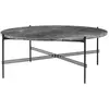 GUBI table basse ronde structure noire TS Ø 105 x 40 cm (Gris Emperado...
