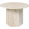 Table basse ronde en pierre blanche 60 cm Epic - Gubi