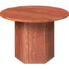 Table basse ronde en travertin rouge brûlé 60cm Epic - Gubi