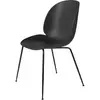 Chaise noire piétement en métal noir Beetle - Gubi