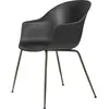 Chaise noire en laiton vieilli Bat - Gubi