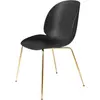 Gubi Set De 4 Chaises Beetle Dining Chair Base Laiton (Black - Polypro...