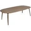 Table à manger en noyer laqué 120x230cm Elliptique - Gubi
