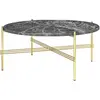 GUBI table basse ronde structure laiton TS Ø 80 x 35 cm (Gris Emperado...