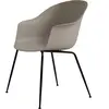 Chaise beige piètement noir mat Bat - Gubi