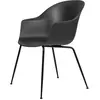 Gubi Chaise Avec Accoudoirs Bat Dining Chair Avec La Base Noir (Black ...