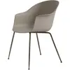 Gubi Chaise Avec Accoudoirs Bat Dining Chair Avec La Base Laiton Antiq...