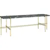 GUBI table basse structure laiton TS CONSOLE 120 x 30 x H 40 cm (Vert ...