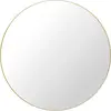Grand miroir rond en laiton 110 cm - Gubi