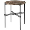 GUBI table basse ronde structure noire TS Ø 40 x 51 cm (Marron Emperad...