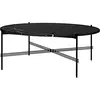GUBI table basse ronde structure noire TS Ø 105 x 40 cm (Noir Marquina...