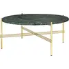 GUBI table basse ronde structure laiton TS Ø 80 x 35 cm (Vert Guatemal...