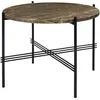 GUBI table basse ronde structure noire TS Ø 55 x 41 cm (Marron Emperad...