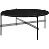 Table basse ronde en marbre noir 80cm TS - Gubi