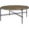Table basse ronde en marbre marron 80cm TS - Gubi
