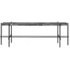 GUBI table basse structure noire TS CONSOLE 120 x 30 x H 40 cm (Gris E...