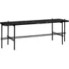 GUBI table basse structure noire TS CONSOLE 120 x 30 x H 40 cm (Noir M...