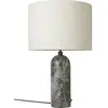 Lampe de table beige base grise marbre 65 cm Gravity - Gubi