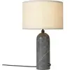 Lampe de table beige base grise marbre 49 cm Gravity - Gubi