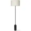 GUBI lampadaire GRAVITY (Noir - métal et Tissu Canvas)
