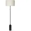 GUBI lampadaire GRAVITY (Noir - Marbre et Tissu Canvas)