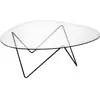 Gubi Table Basse Pedrera (Noir - Plateau En Verre Et Base En Métal)