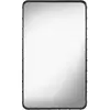 Miroir rectangulaire en cuir noir à suspendre 65x115 cm Adnet - Gubi