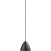 Suspension noire base dorée en laiton 16 cm BL9 - Gubi
