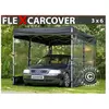 Garage pliant FleX Carcover, 3x6m, Noir
