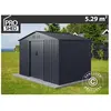 Abri de jardin 2,77x1,91x1,92m ProShed®, Anthracite