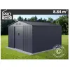 Abri de jardin 2,77x3,19x1,92m ProShed®, Anthracite