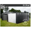 Garage métallique double 6,37x5,13x2,41m ProShed®, Anthracite
