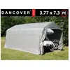 Tente Abri Voiture Garage pro 3,77x7,3x3,18m pe, Gris