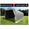 Tente Abri Voiture Garage pro 3,77x9,7x3,18m pe, Gris