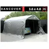 Tente Abri Voiture Garage PRO 3,6x4,8x2,68m, PE, Gris