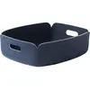 Petit panier de rangement recyclé bleu nuit Restore Tray - Muuto