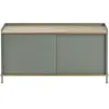 Buffet vert gris et chêne 124 cm Enfold - Muuto