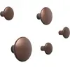 5 Patères rondes en aluminium bronze 5 cm The Dots - Muuto