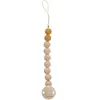 Hevea HEVEA Pacifier Holder - Sandy Nude | Natural rubber | Speenkoord...