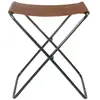 BROSTE COPENHAGEN - Tabouret pliant Nola - Vert - Cuir de vache