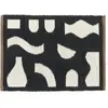 Broste Copenhagen - Paillasson en PET Ceres Noir 50x70