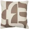 BROSTE COPENHAGEN - Housse de coussin Mundo - Marron - Lin