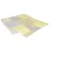 Broste Copenhagen Couvre-lit Patch - jaune banane / bleu
