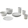 Set de vaisselle pour quatre en grès émaillé sand Grod - Broste Copenh...