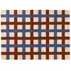 Broste Copenhagen Tapis Edith bleu/beige - 200x300cm