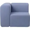 Broste Copenhagen Module canapé Lagoon angle droit - bleu clair