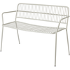 BROSTE COPENHAGEN - Banc avec dossier EDEN - Beige - Acier thermolaqué