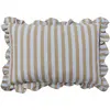 Broste Copenhagen - Housse de coussin rectangulaire Ina Bleu 40x60