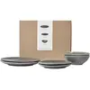 BROSTE COPENHAGEN - Set vaisselle Nordic - Gris - Grès émaillé